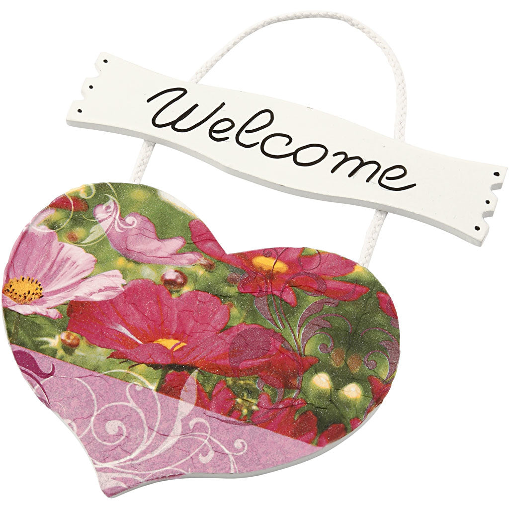 Heart and sign, size 28x19 cm, thickness 5 mm, 1 pc [HOB-574840]