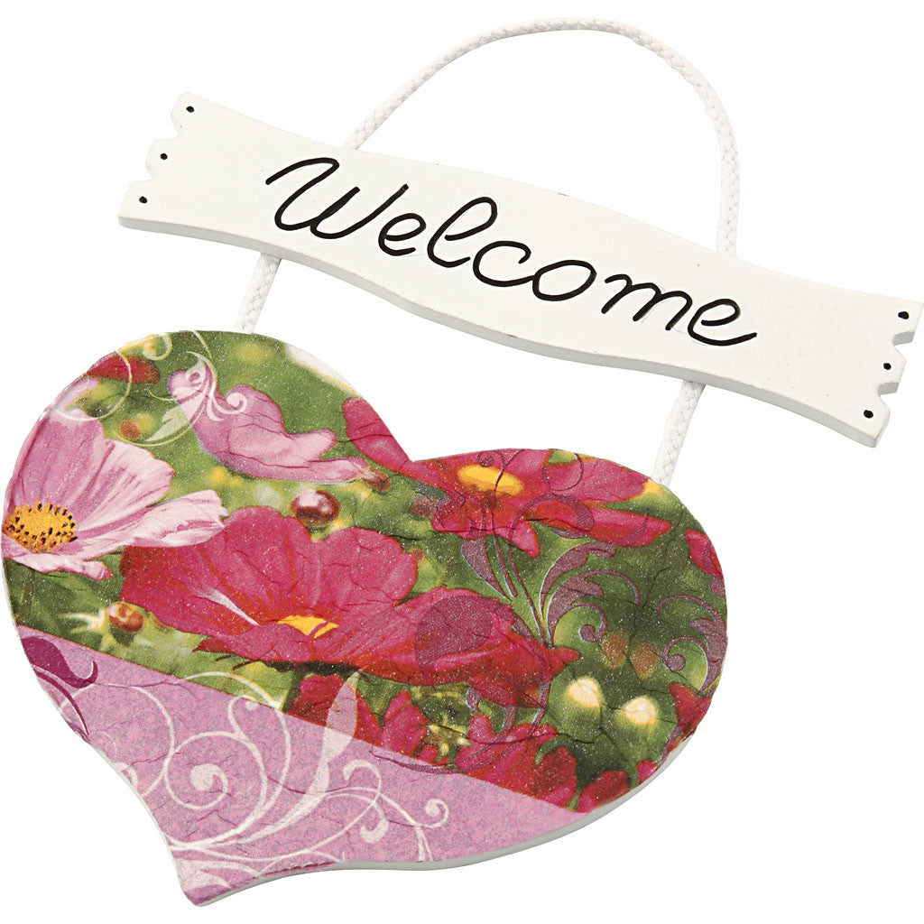 Heart and sign, size 28x19 cm, thickness 5 mm, 10 pc/ 1 pack [HOB-57484]