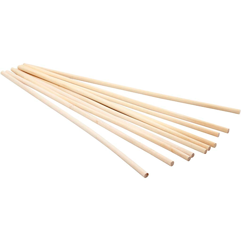 Stick, L: 30 cm, dia. 6 mm, 10 pc/ 1 pack [HOB-57651]