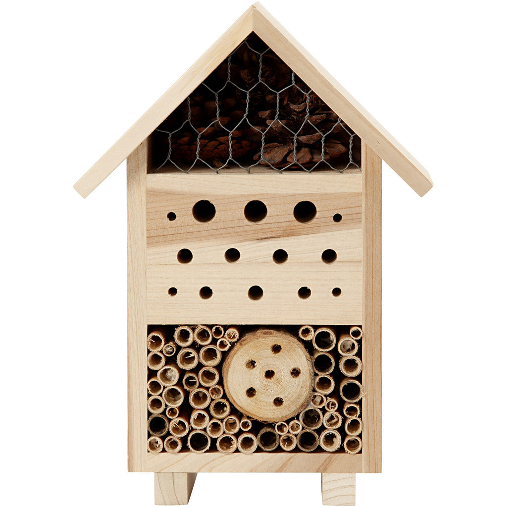 Insect Hotel, H: 26,1 cm, D. 9,2 cm, W: 18,4 cm, 1 pc [HOB-57954]