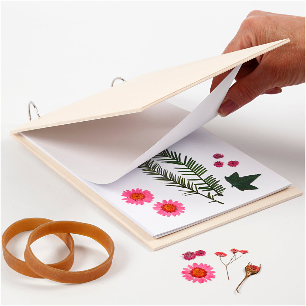 Flower Press, D. 1 cm, L: 21 cm, W: 14,8 cm, 1 pc [HOB-57965]