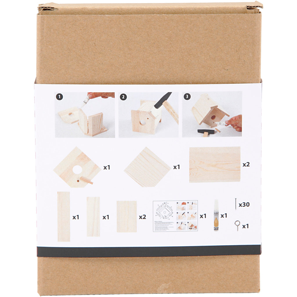 Birdhouse, H: 13 cm, D. 14,5 cm, W: 16 cm, 1 pc [HOB-57967]