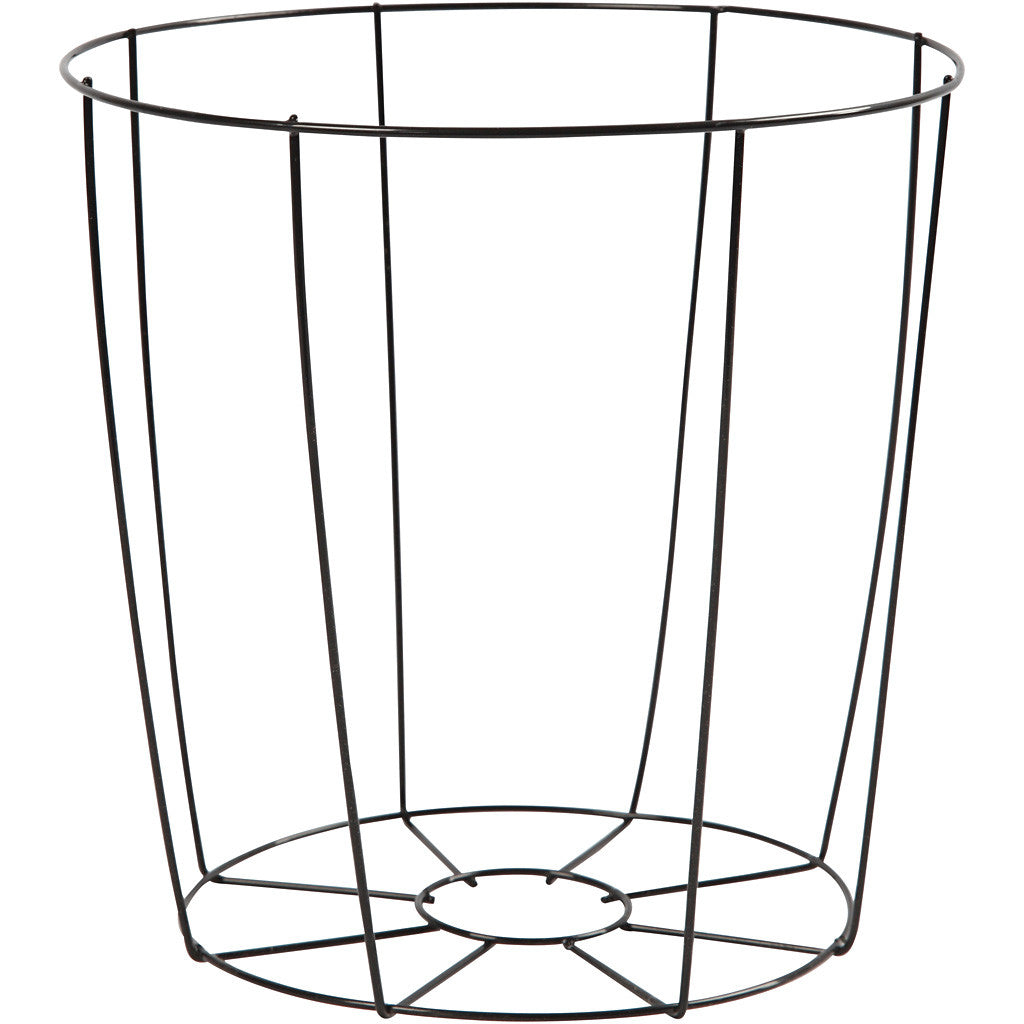 Lamp Shade, H: 20 cm, dia. 15,5-20 cm, black, 1 pc [HOB-58025]