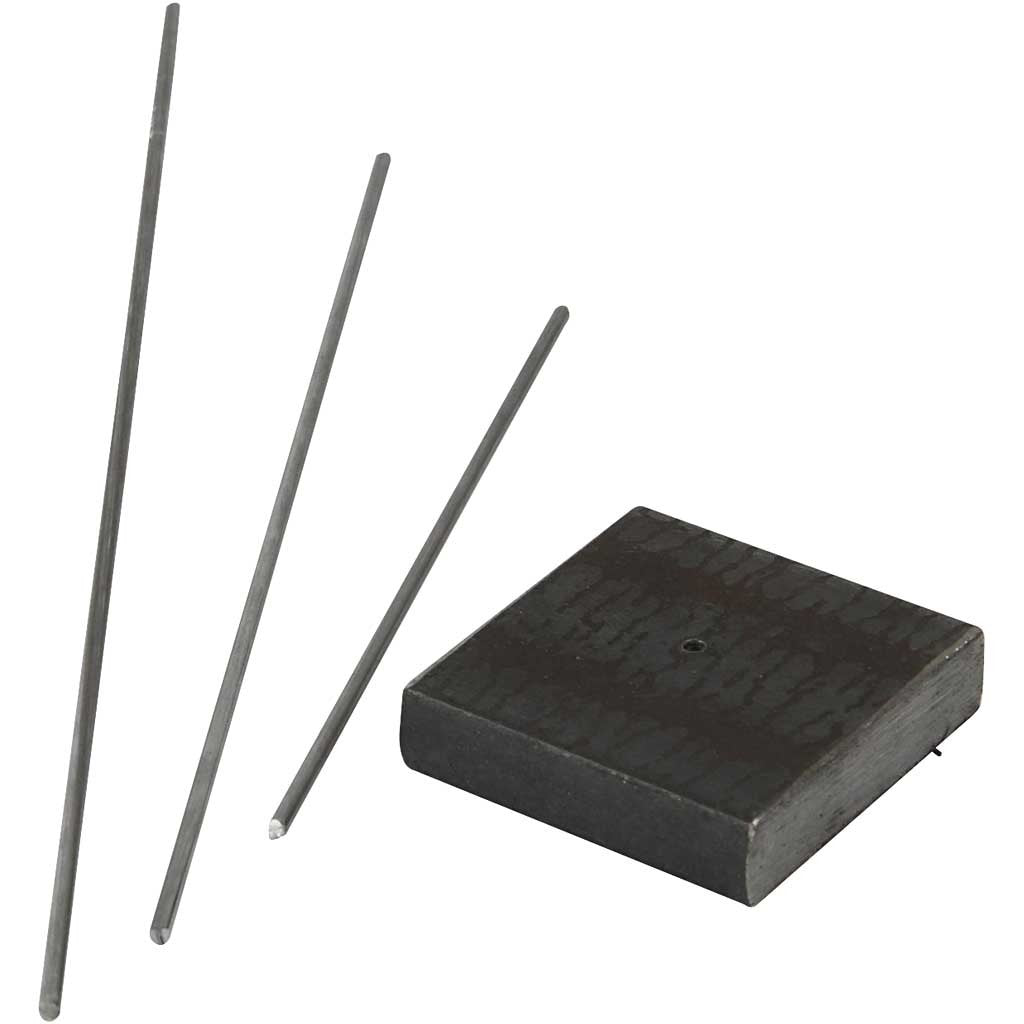 Metal Stand, size 4x4x1 cm, hole size 2 mm, 1 pc [HOB-58030]