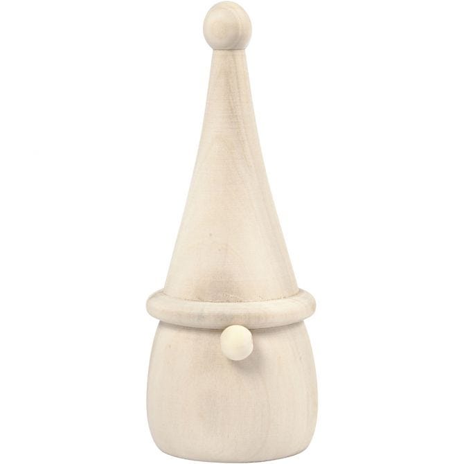 Scandinavian Santa Gnome, H: 16 cm, dia. 6 cm, 1 pc [HOB-58051]