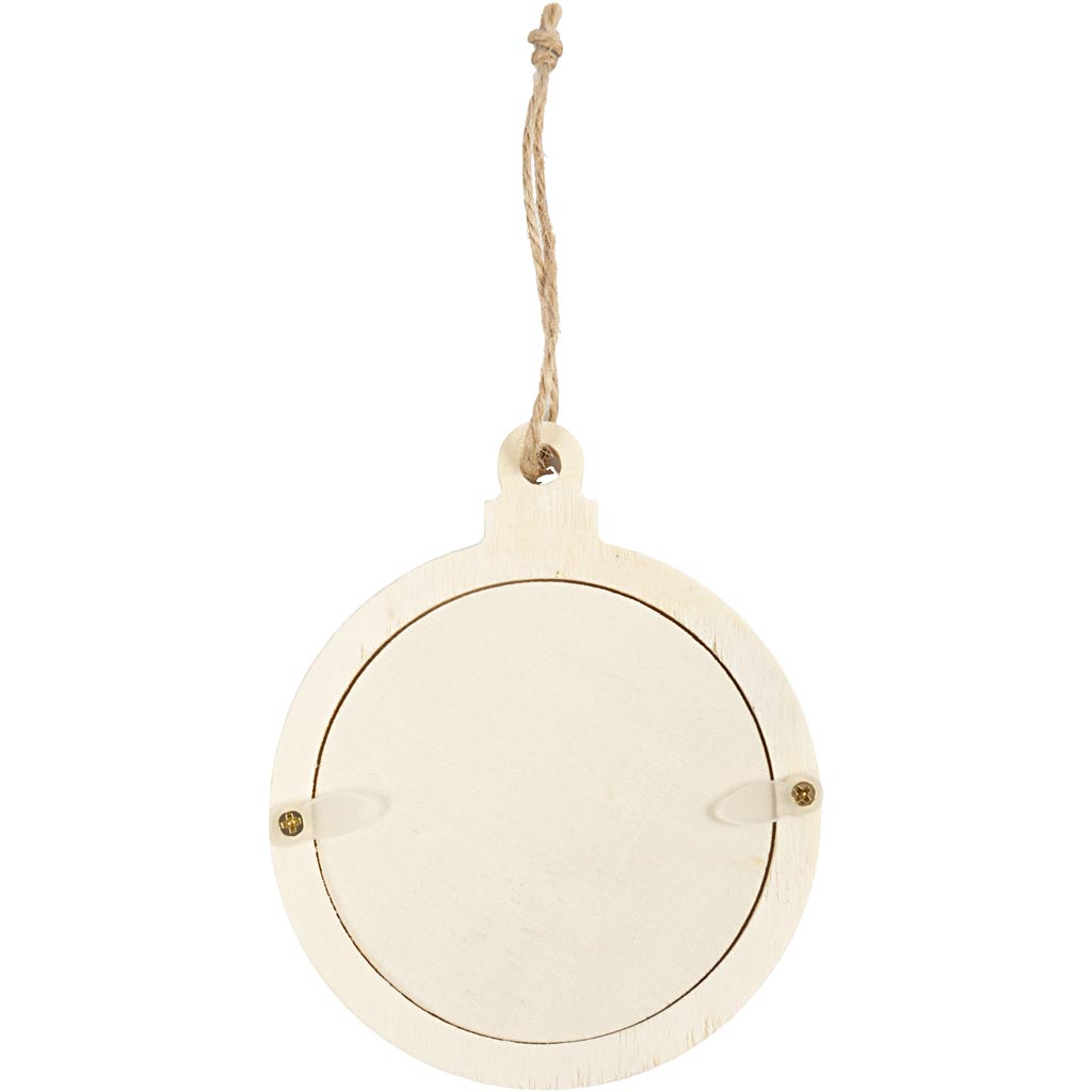 Frame, hanging decorations, D. 0,5 cm, dia. 8 cm, 3 pc/ 1 pack [HOB-58074]