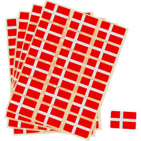 Flag Stickers, size 15x22 mm, 72 pc/ 1 pack, Denmark [HOB-59124]