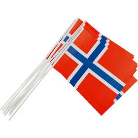 Waving Flags, size 20x25 cm, 10 pc/ 1 pack, Norway [HOB-59130]