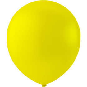 Balloons, round, dia. 23 cm, yellow, 10 pc/ 1 pack [HOB-59170]
