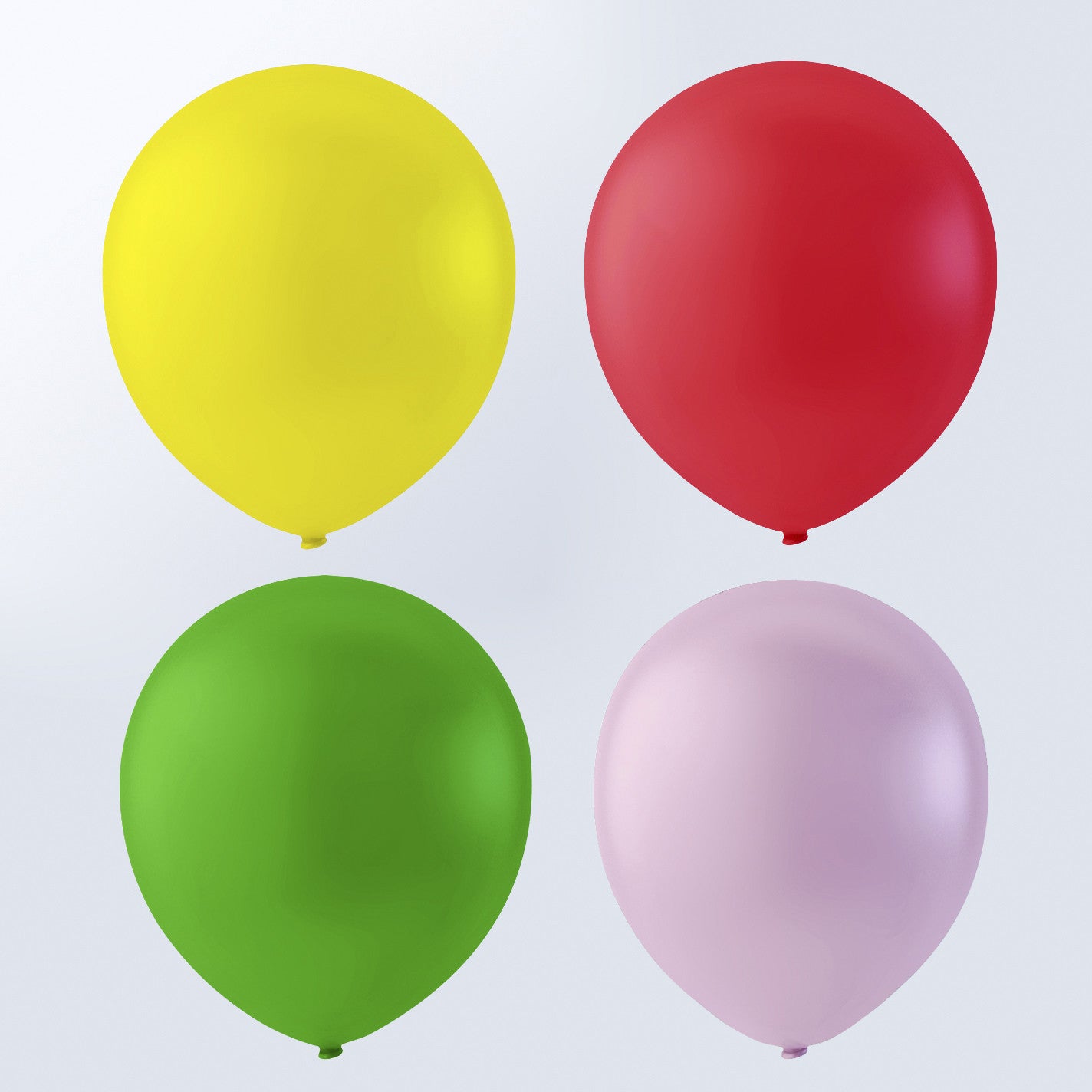 Balloons, round, dia. 23 cm, neon colours, 10 pc/ 1 pack [HOB-59175]