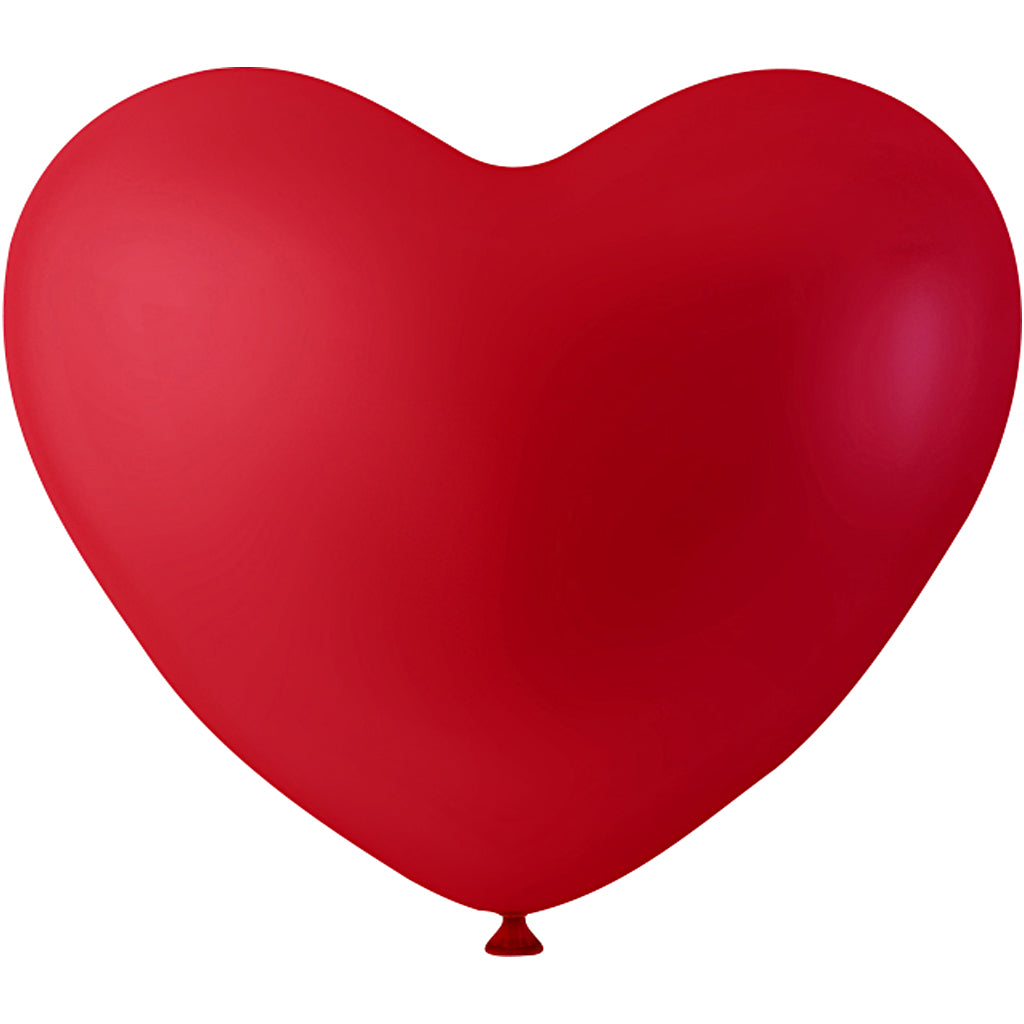 Balloons, hearts, red, 8 pc