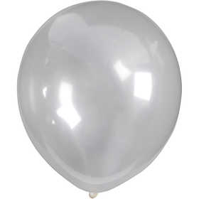 Balloons, round, dia. 23 cm, transparent, 10 pc/ 1 pack [HOB-59182]