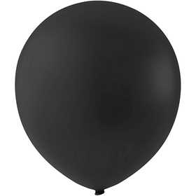 Balloons, dia. 23 cm, black, 10 pc/ 1 pack [HOB-592002]