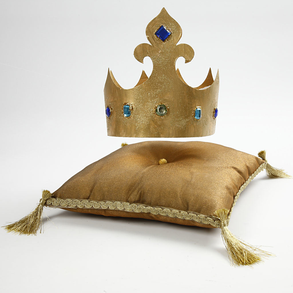 Crowns, H: 10-16,5 cm, L: 60 cm, 230 g, white, 5 pc/ 1 pack [HOB-59262]