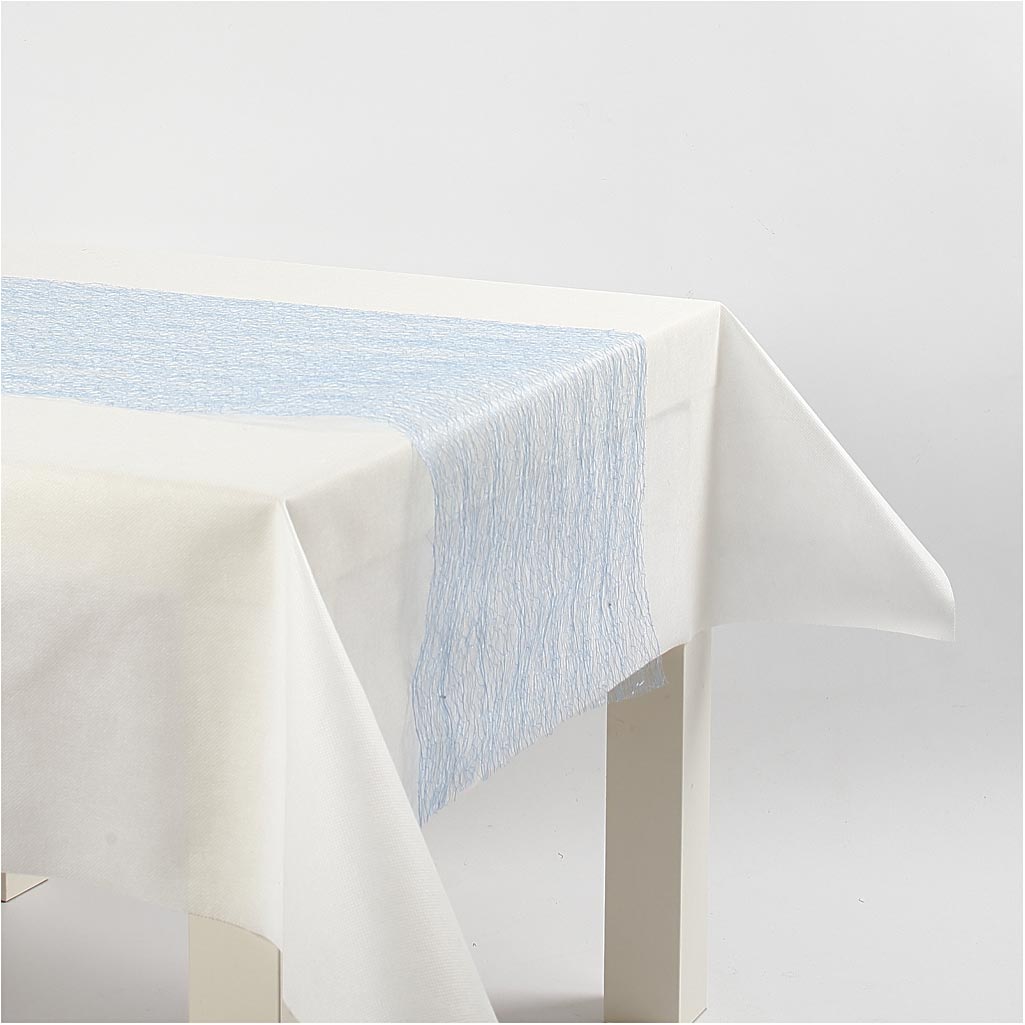 Table runner, W: 30 cm, blue, 10 m/ 1 roll [HOB-593004]