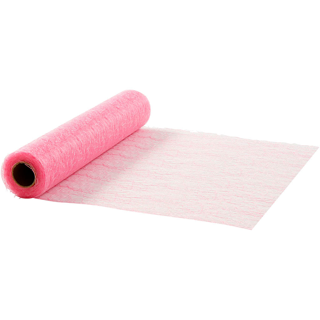 Table runner, W: 30 cm, light red, 10 m/ 1 roll