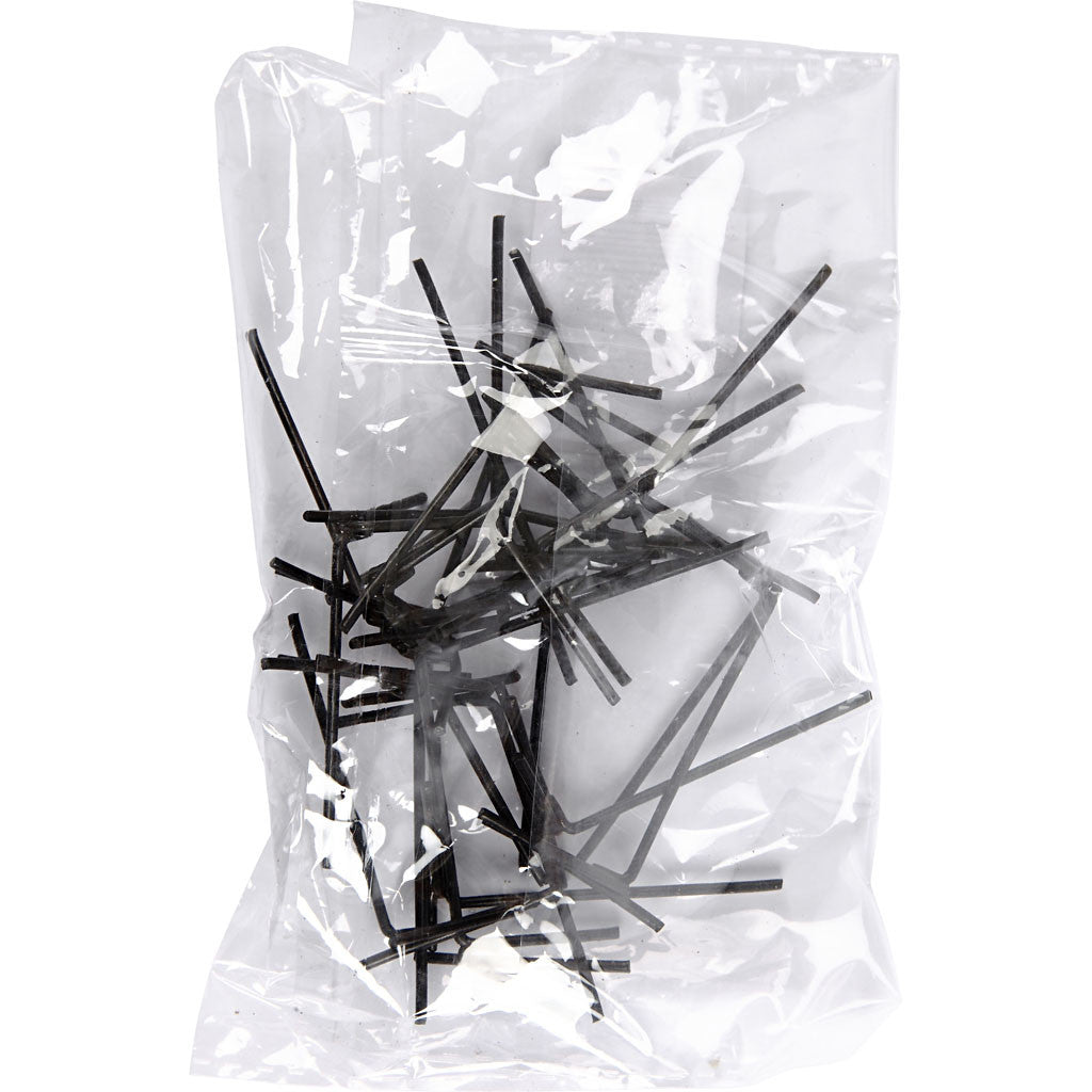 Chicken Feet, H: 5 cm, W: 2 cm, black, 10 pair/ 1 pack [HOB-59363]