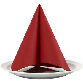 Table Napkins, size 40x40 cm, 60 g, claret, 20 pc/ 1 pack [HOB-598010]