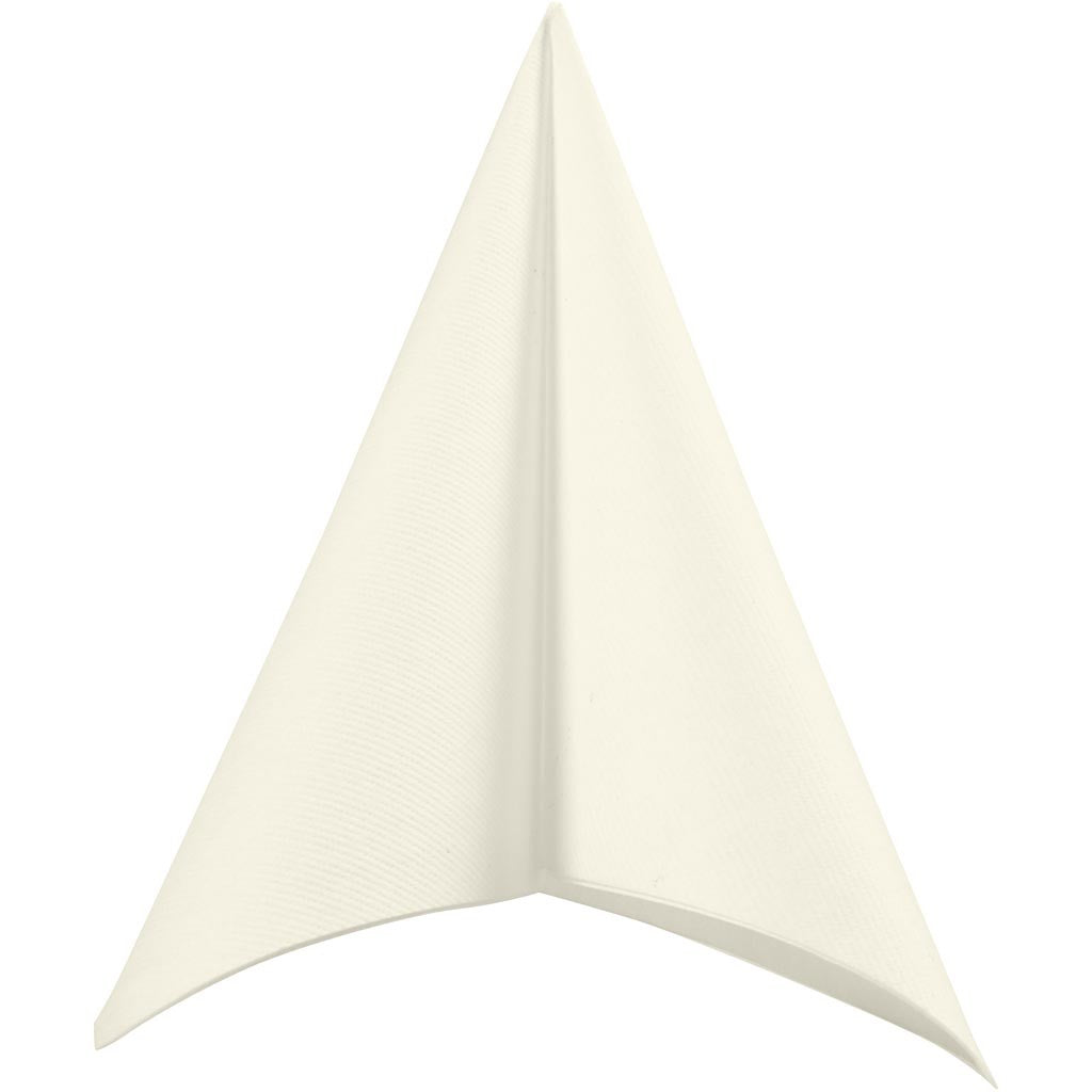 Table Napkins, size 40x40 cm, 60 g, off-white, 20 pc/ 1 pack [HOB-598021]