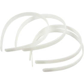 Hair Band, W: 13 mm, white, 5 pc/ 1 pack [HOB-601031]