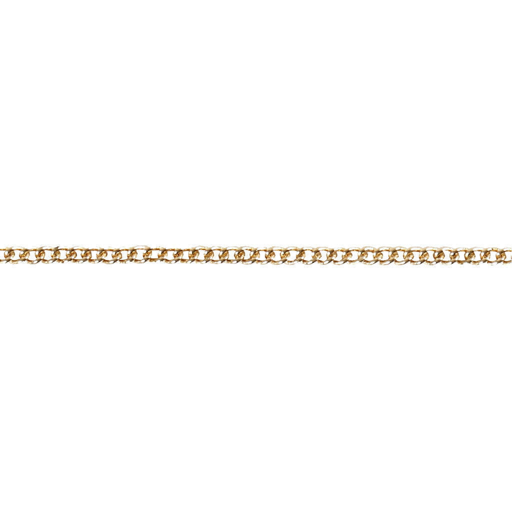 Chain, L: 80 cm, dia. 1 mm, gold-plated, 1 pc [HOB-60159]