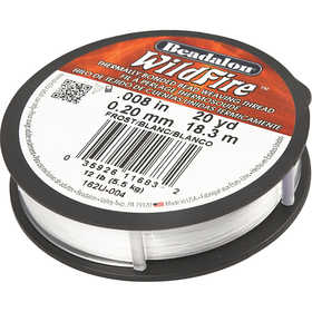Jewellery Wire, thickness 0,2 mm, white, 18.30 m/ 1 roll [HOB-61014]