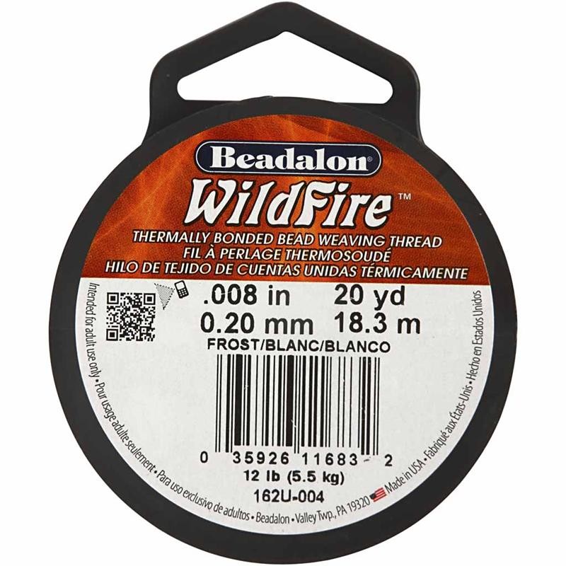 Jewellery Wire, thickness 0,2 mm, white, 18.30 m/ 1 roll [HOB-61014]