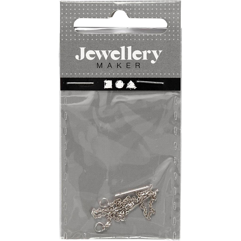 Stud Earrings, L: 70 mm, silver-plated, 1 pair [HOB-61047]