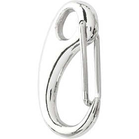 Lobster Claw Clasps, L: 30 mm, W: 15 mm, silver-plated, 2 pc/ 1 pack [HOB-61163]