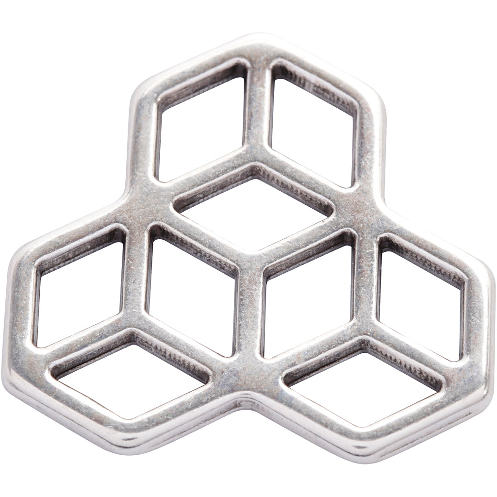 Jewellery Pendant, dia. 30 mm, silver-plated