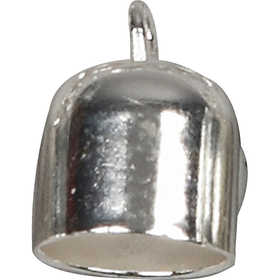 End Caps, dia. 8 mm, silver-plated, 50 pc/ 1 pack [HOB-613061]