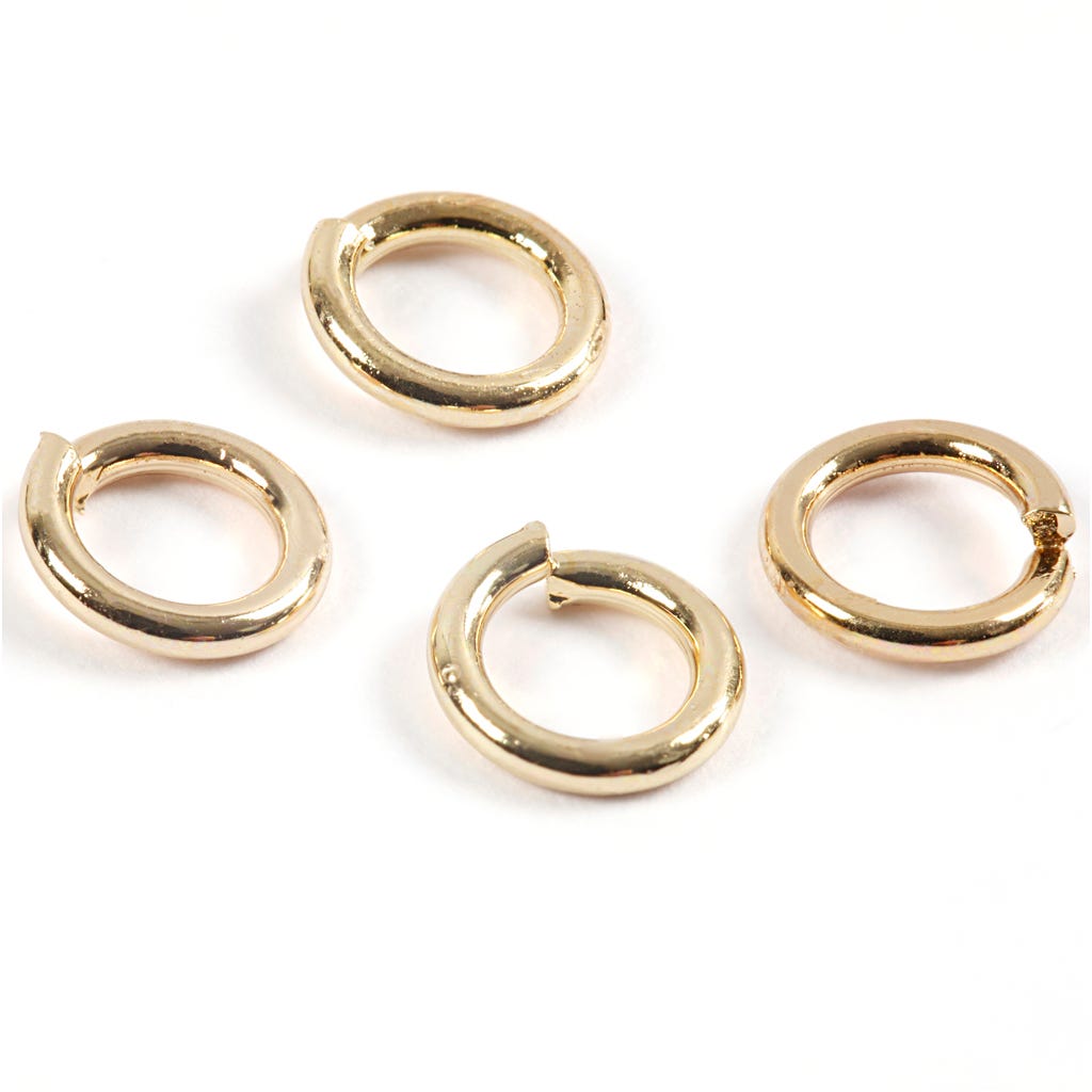 Jump Ring, thickness 0,7 mm, gold-plated, 500 pc/ 1 pack [HOB-61398]