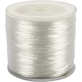Elastic Cord, flat, thickness 1 mm, 100 m/ 1 roll [HOB-61534]