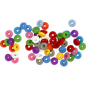 Stop Rings, assorted colours, 48 pc/ 1 pack [HOB-61574]