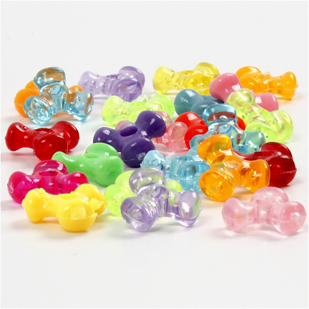 Tri-Beads, dia. 10 mm, hole size 2 mm, ca. 200 pc, 65 g, 125 ml/ 1 pack [HOB-617760]