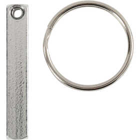 Key Chain Kit, size 40x5 mm, 6 pc/ 1 pack [HOB-67544]