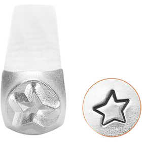 Embossing Stamp, Star, L: 65 mm, size 3 mm, 1 pc [HOB-67566]