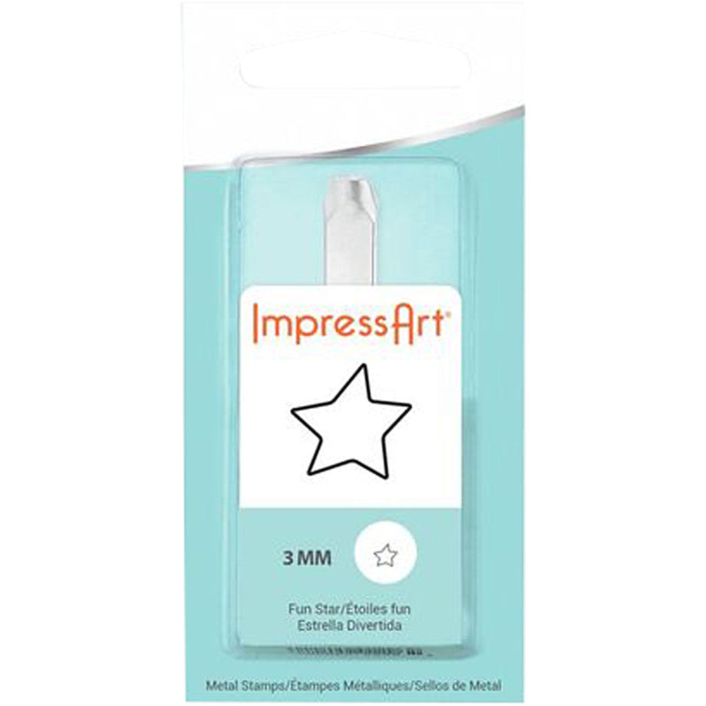 Embossing Stamp, Star, L: 65 mm, size 3 mm, 1 pc [HOB-67566]
