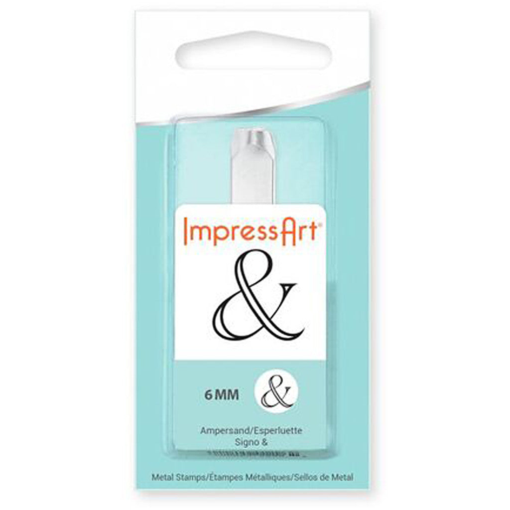 Embossing Stamp, &, L: 65 mm, size 6 mm, 1 pc [HOB-67575]