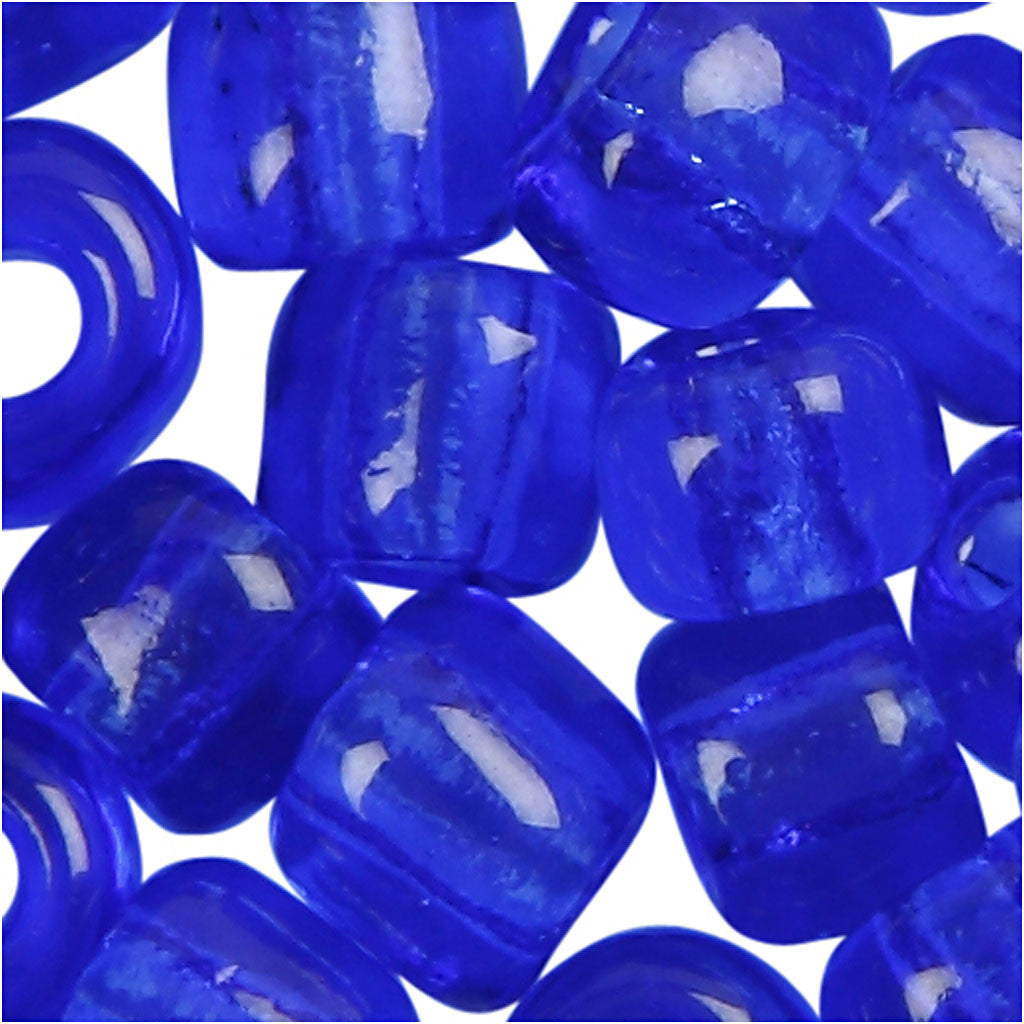 Rocaille Seed Beads, dia. 4 mm, size 6/0, hole size 0,9-1,2 mm, cobalt blue, 25 g/ 1 pack [HOB-682551]