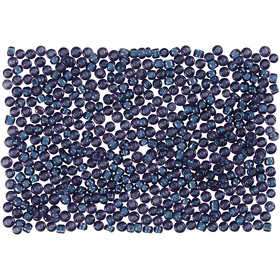 Rocaille Seed Beads, dia. 1,7 mm, size 15/0, hole size 0,5-0,8 mm, purple, 25 g/ 1 pack [HOB-686810]