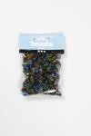 Rocaille Seed Beads, dia. 4 mm, size 6/0, hole size 0,9-1,2 mm, gloss transparent, 130 g/ 1 pack [HOB-696723]