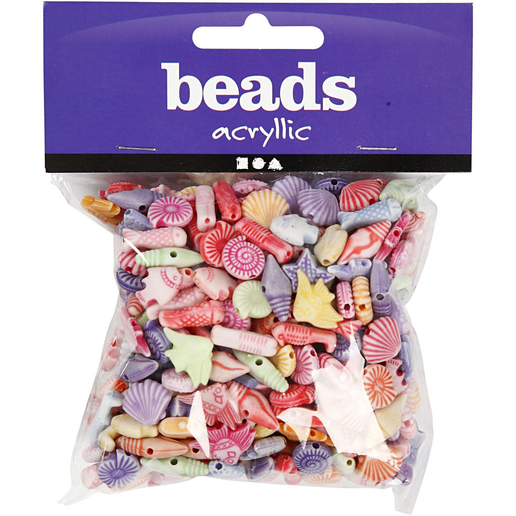 Pastel Mix, size 9-12 mm, hole size 1,2 mm, ca. 380 pc, 110 g, 175 ml/ 1 pack [HOB-699801]