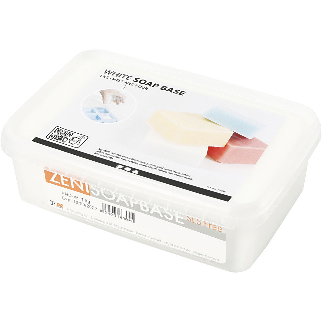Soap Base, white, 1 kg [HOB-70036]