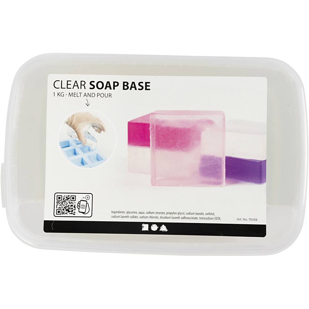 Clear Soap Base, clear, 1 kg [HOB-70038]