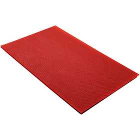 Beeswax Sheets, size 20x33 cm, thickness 2 mm, red, 1 pc [HOB-73206]