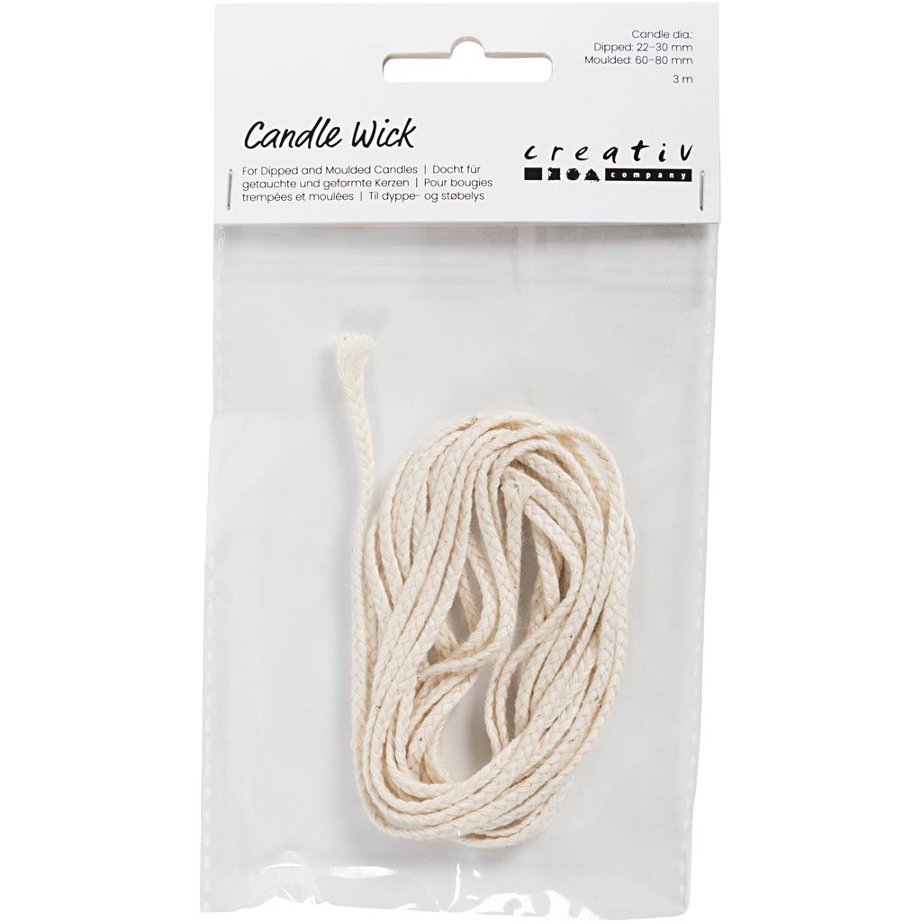 Candle Wick for pure paraffin, no. SU, size 3x12 , 100 g, 3 m/ 1 pack [HOB733201]