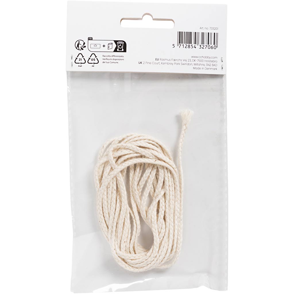 Candle Wick for pure paraffin, no. SU, size 3x12 , 100 g, 3 m/ 1 pack [HOB733201]