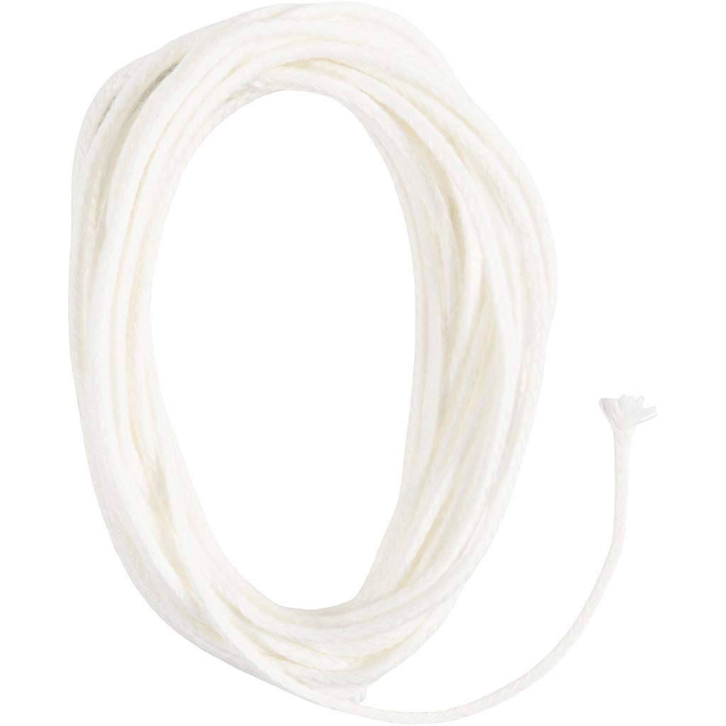 Wick for Beeswax Sheets, For use with candles made from beeswax plates, no. 3, thickness 2-3 mm, 100 g, 3 m