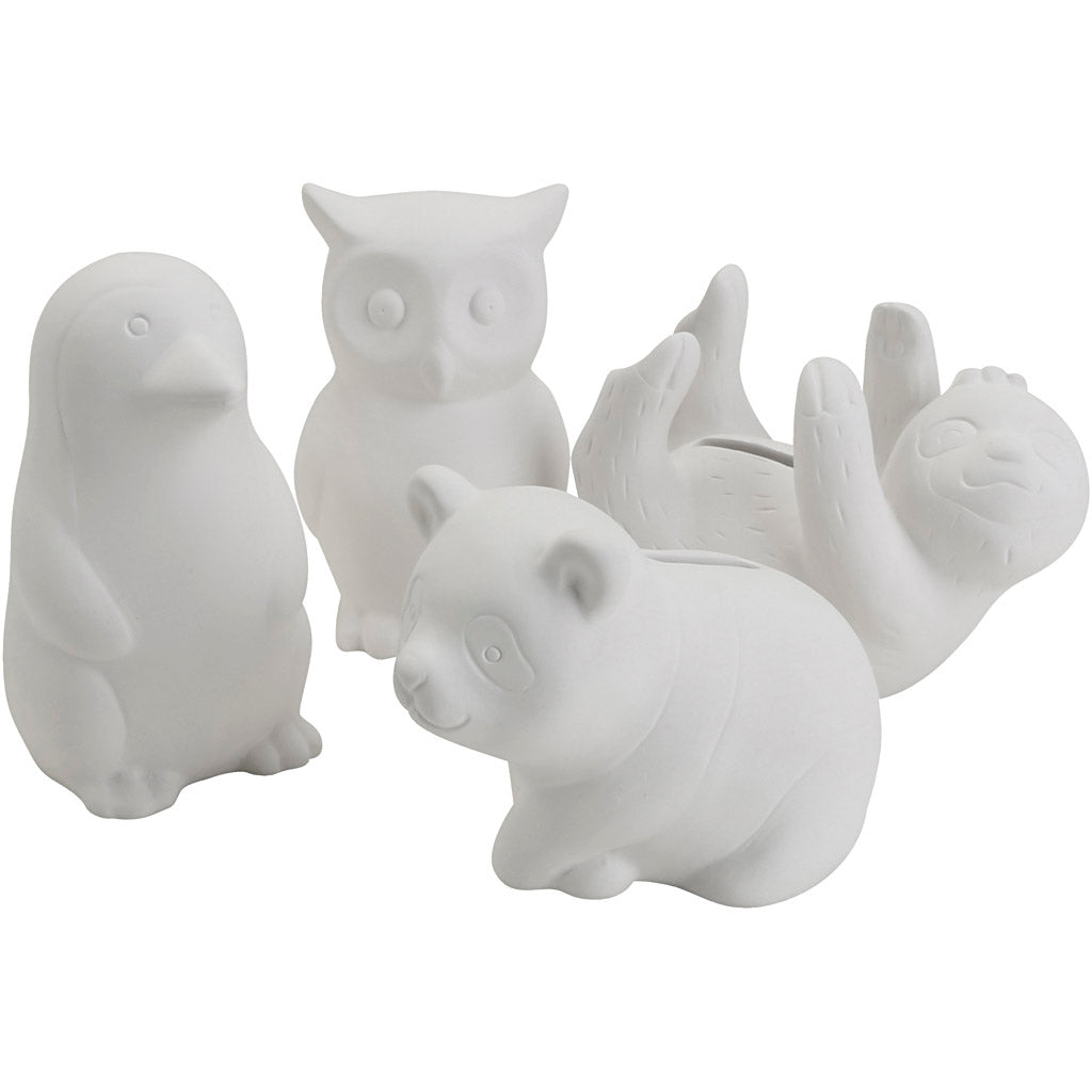 Money Boxes, Animals, size 8,5-11 cm, Content may vary , 4x6 pc